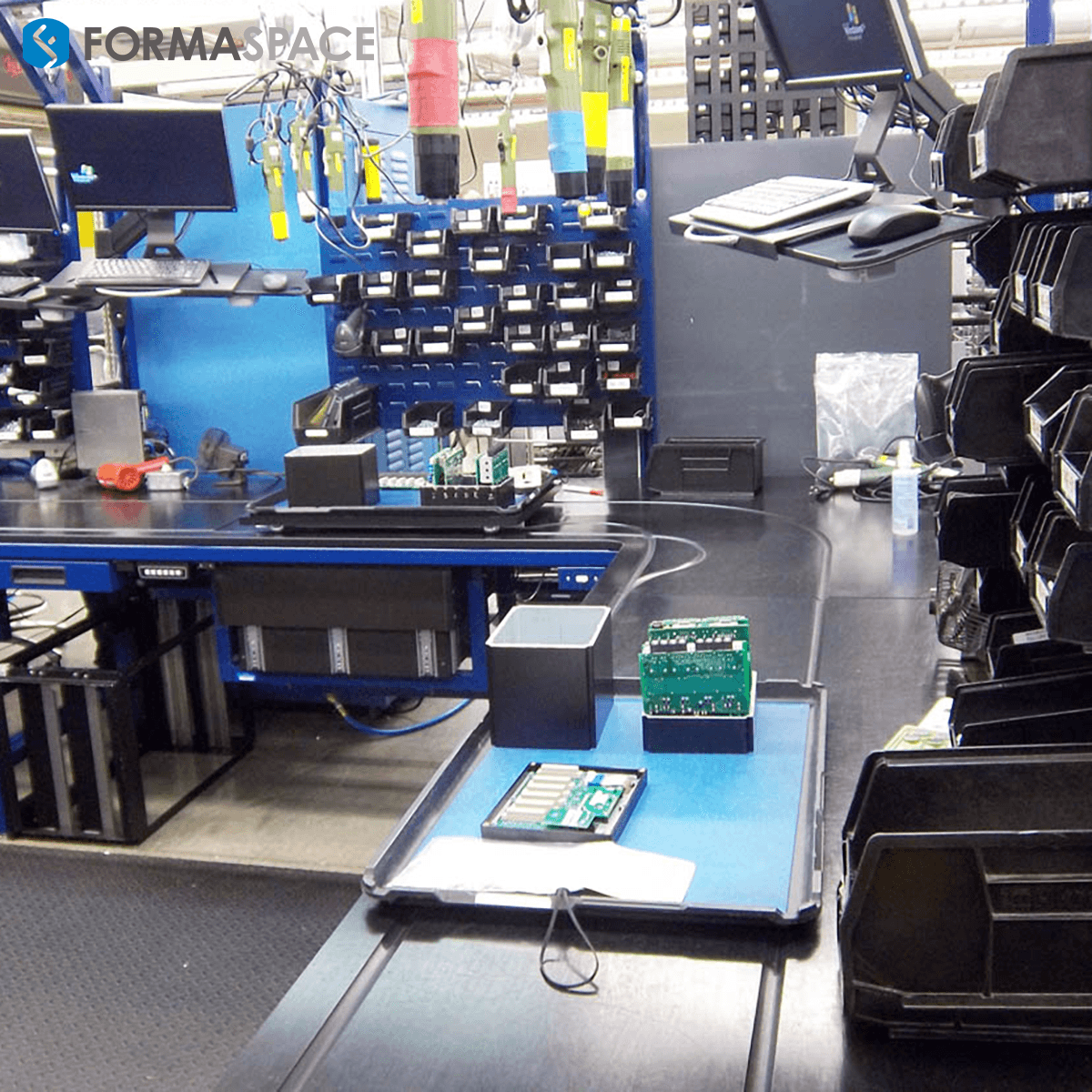 Proprietary ESD Surface that allows tray to slide and retains properties