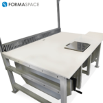 custom scale cut out packing station