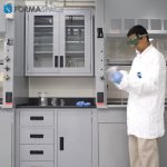 sample processing casework with fumehood
