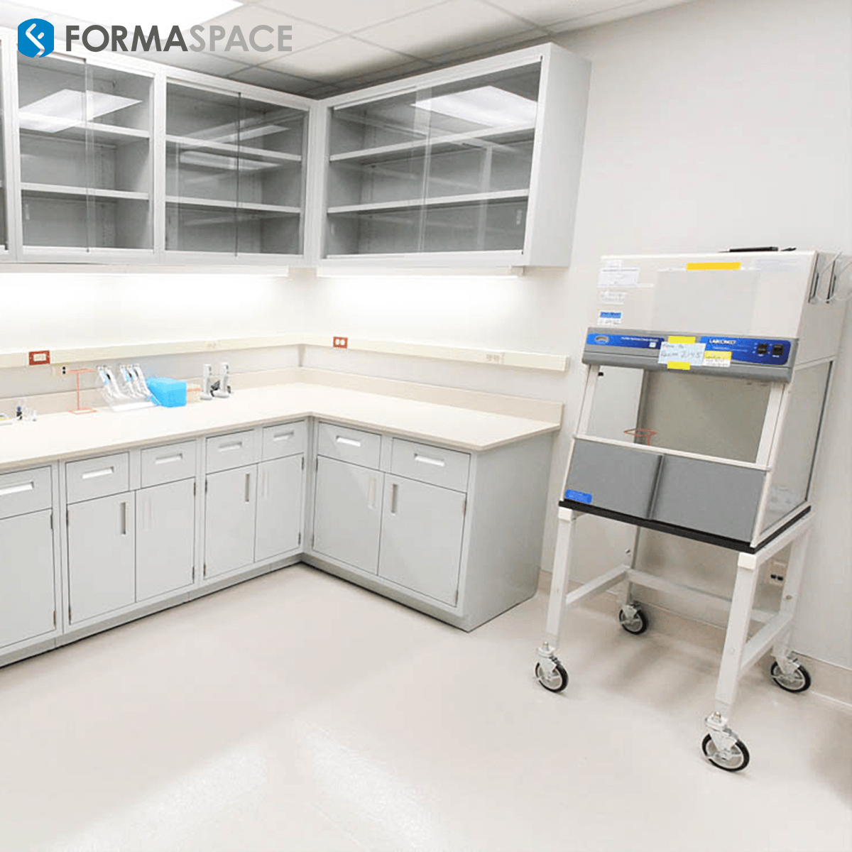 corner laboratory casework