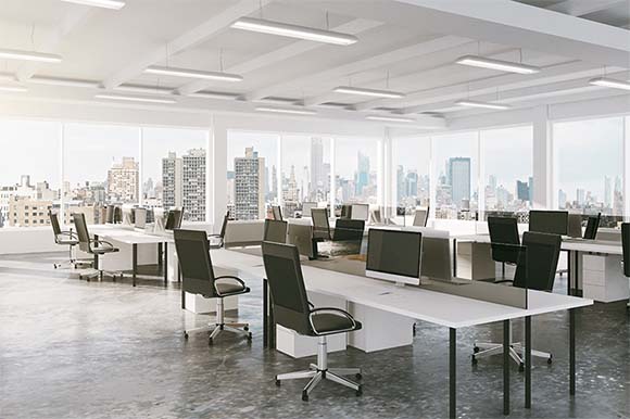 open office floor plan