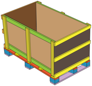 12 build trade show crates seal end with cardboard and three wood stringers