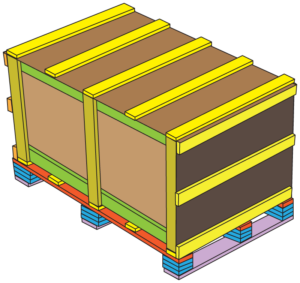 13 build trade show crates enclose top with cardboard and five wood stringers