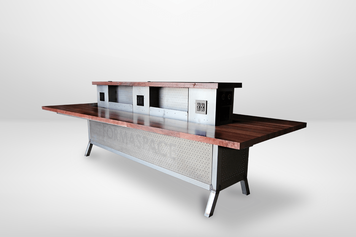 custom trapezoid conference table - formaspace office