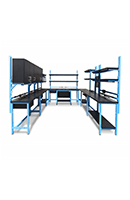 u shaped modular it station
