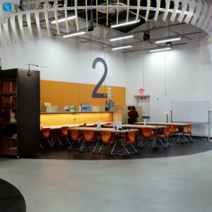 makerspace work benches with solid wood