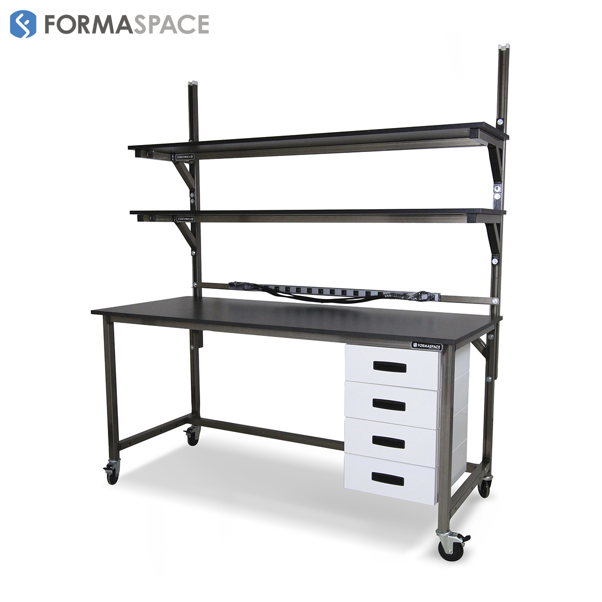 Benchmarx on Casters with 4 Drawers