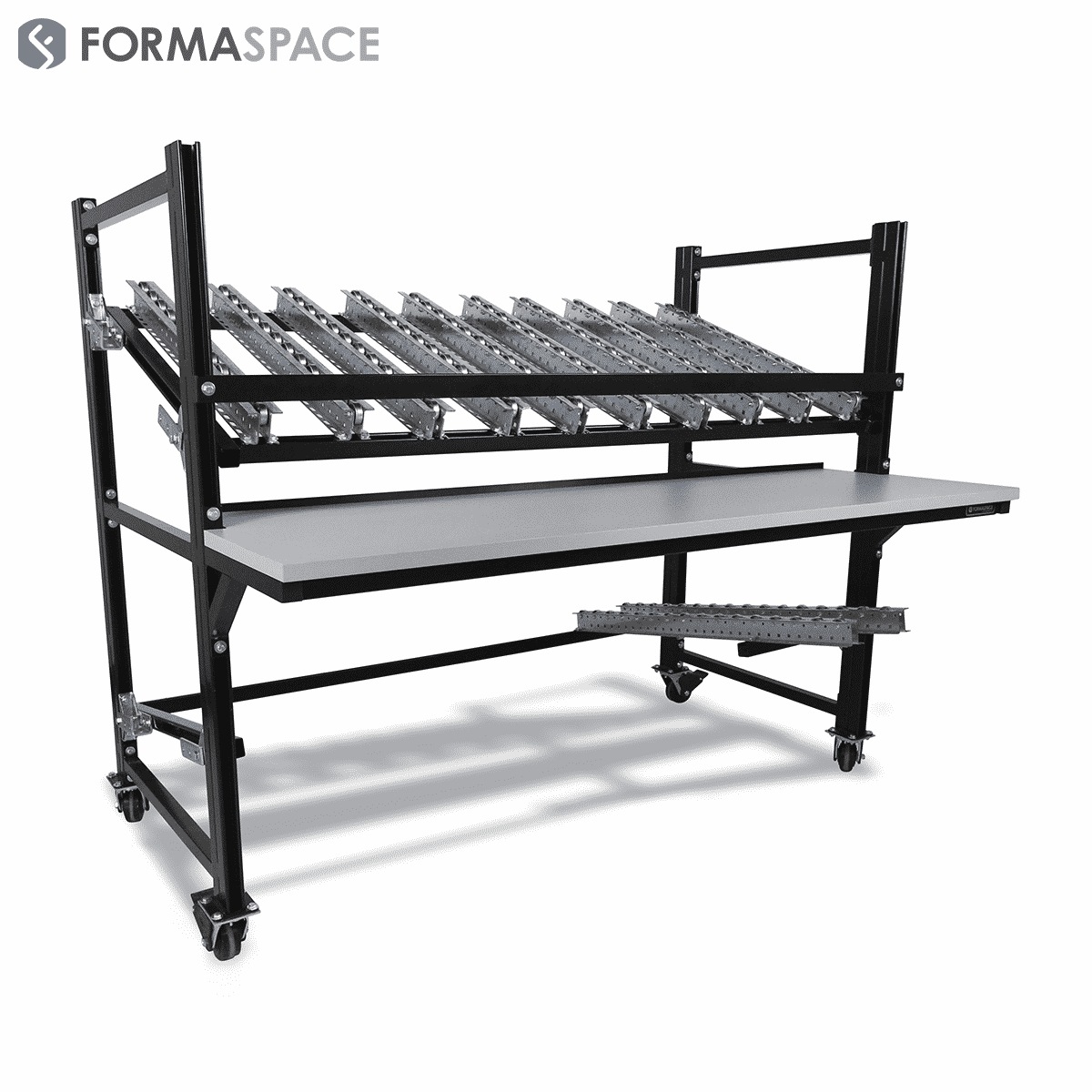 Loading & Unloading Rails Industrial Flow Rack