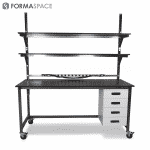 Phenolic Top Benchmarx with Drawers & Upper Shelves