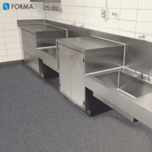 stainless steel countertop wet lab