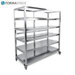 stainless steel storage cart