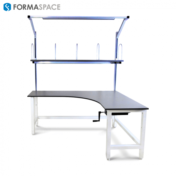 height adjustable corner desk