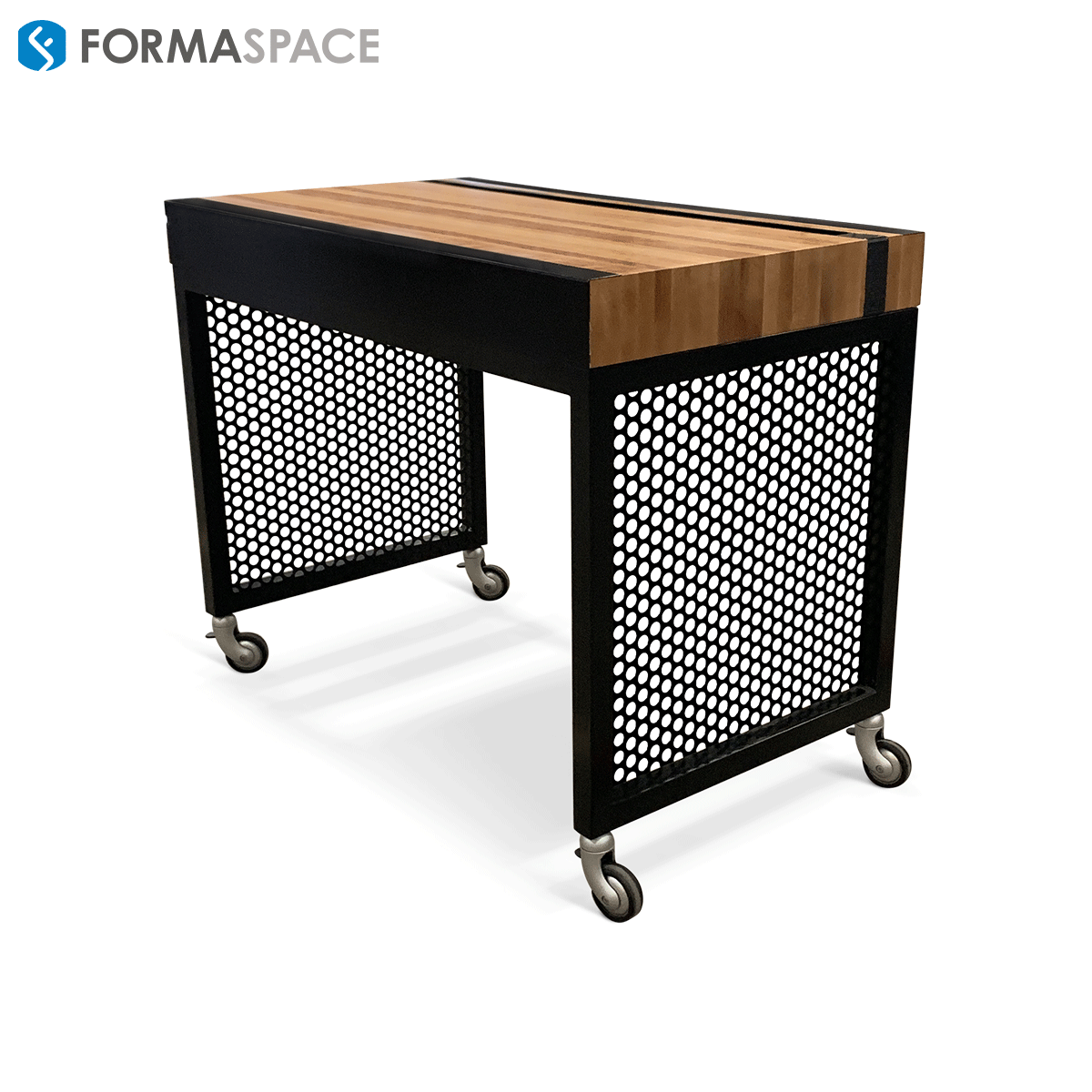 mobile butcher block table