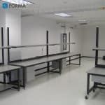 gray esd workbench with drawers