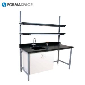 Lab Service Workbench with Epoxy Top & Sink