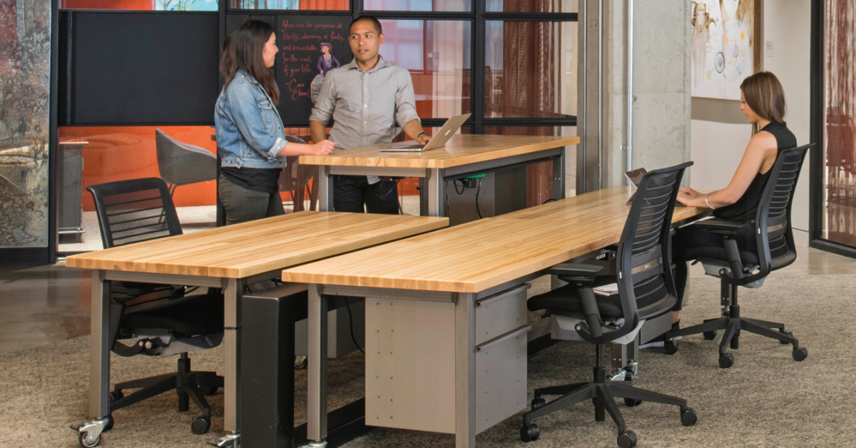 capital one office people working