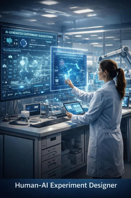 human ai experiment designer in a lab