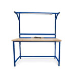 benchmarx maple top workbench with overhead light featured