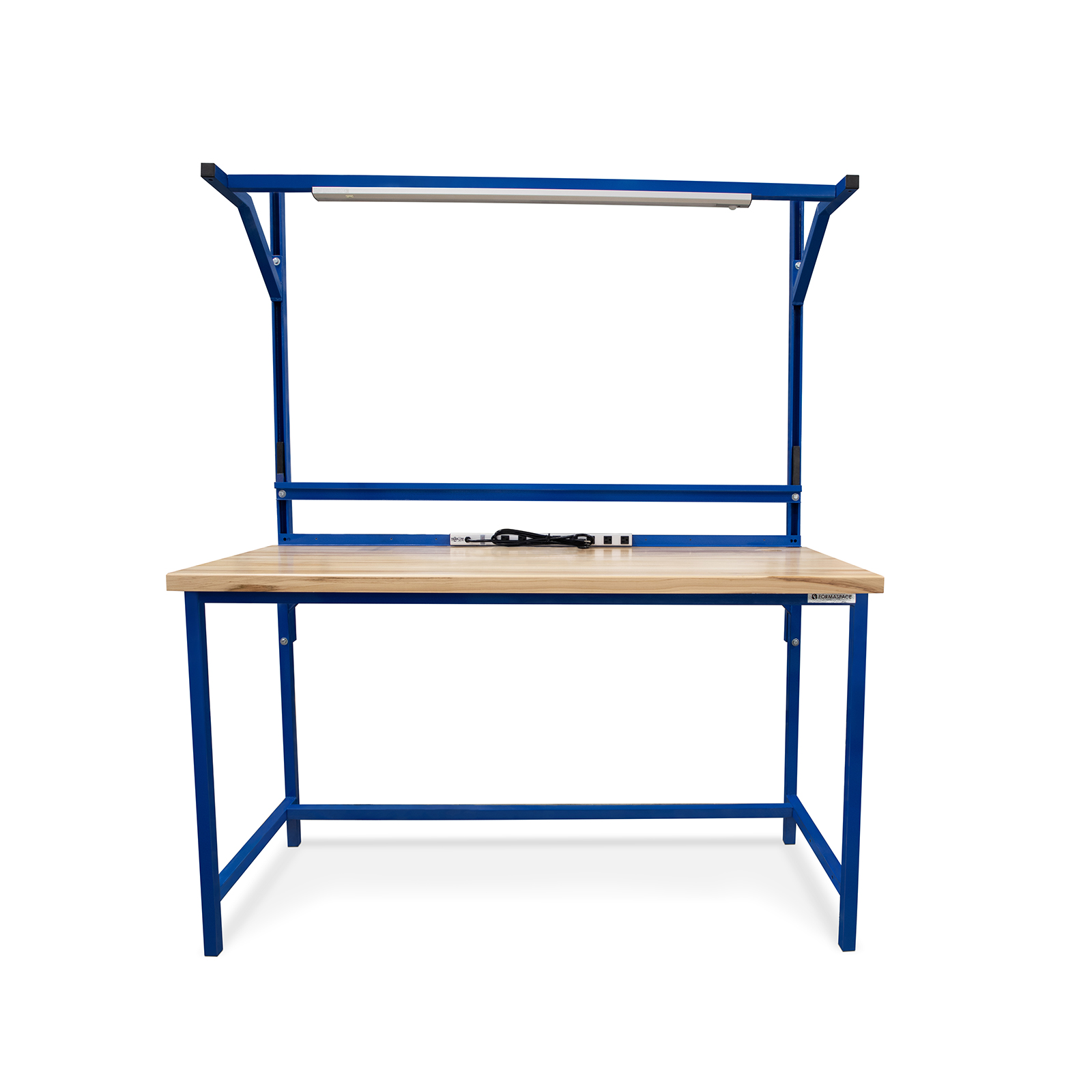 benchmarx maple top workbench with overhead light featured