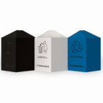 Binvisible square waste and recycling bins