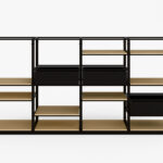 Bespoke shelving with modular planter boxes