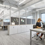 ESD testing workstations with acoustic divider panels