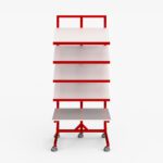 Powder coated ESD vertical server storage rack