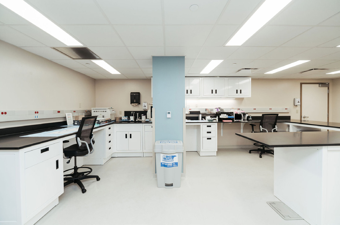 Cytology and intake area after renovation