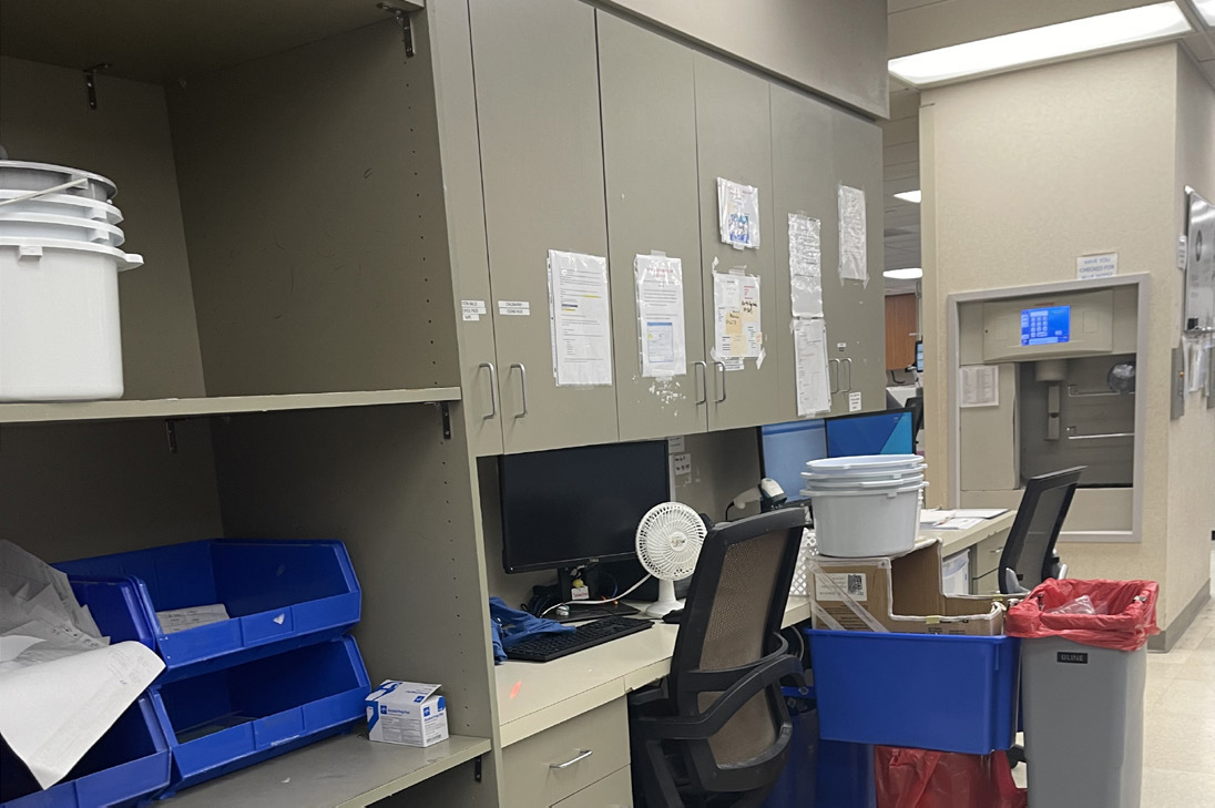 Hematology and Clinical Processing before renovation
