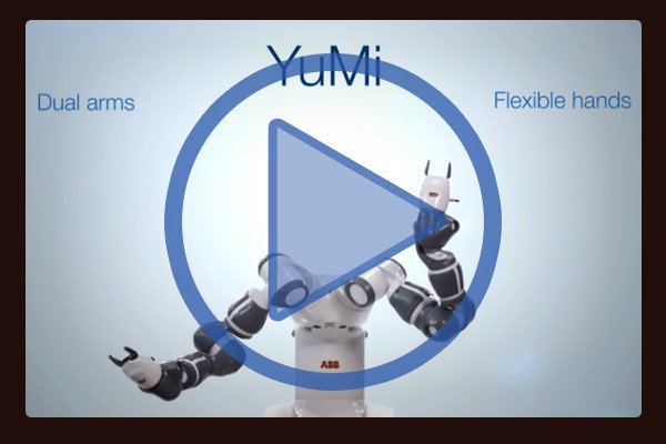  The YuMI (short for You and Me) robot from ABB made a big impression at this week's Hannover Messe. The YuMi robot is designed to work hand in hand with human factory workers.